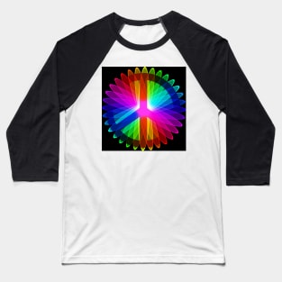 Rainbow Peace Baseball T-Shirt